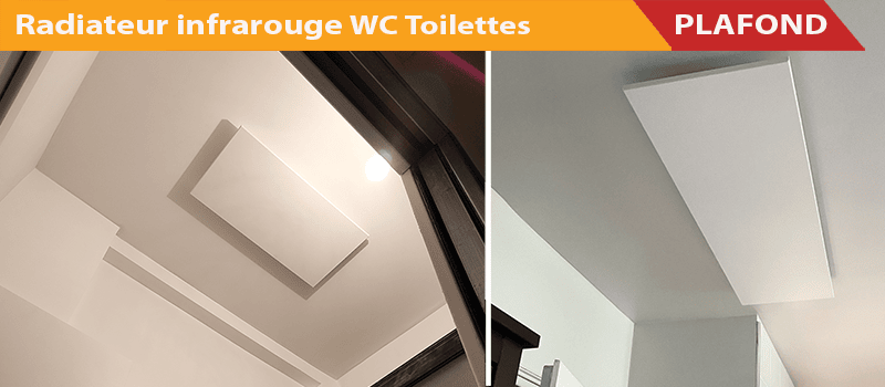 Radiateur électrique infrarouge 200 Watts spécifiquement conçu pour les WC