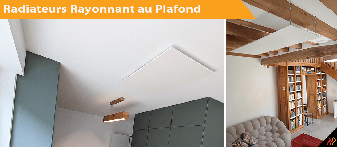 positionnement du chauffage rayonnant au plafond