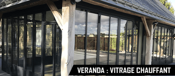 exemple de projet de chauffage d'un bâtiment vitré avec vitrage chauffant 