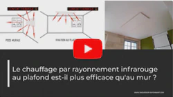 Résumé Vidéo sur Le chauffage par rayonnement infrarouge au plafond est-il plus efficace qu'au mur ?