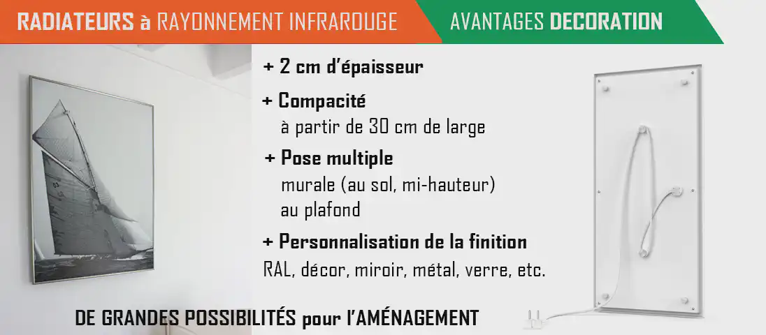 image title Le radiateur infrarouge présente de nombreux avantages pour les architectes